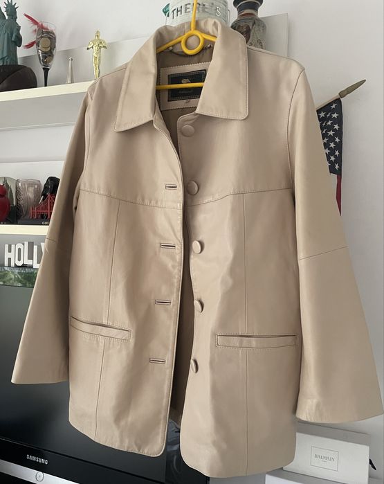 Andrzej Jedynak M skóra skórzany beżowy uroczy damski