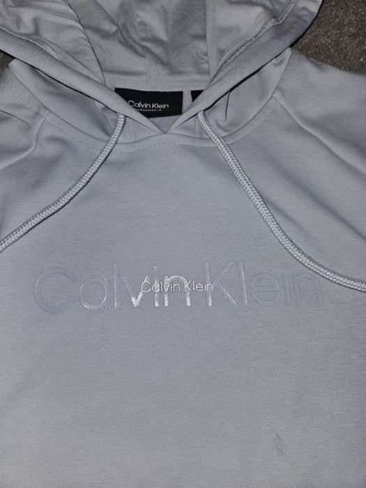 Bluza z kapturem Calvin Klein szara M