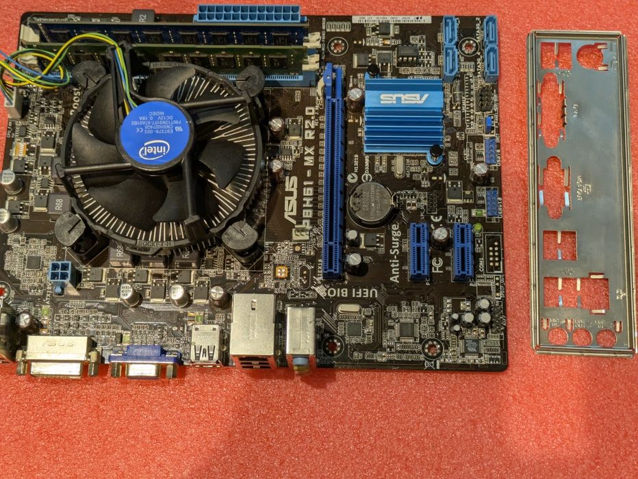 Комплект пк LGA 1155 asus p8h61-mx, Intel i5 2400, 8gb ddr3.