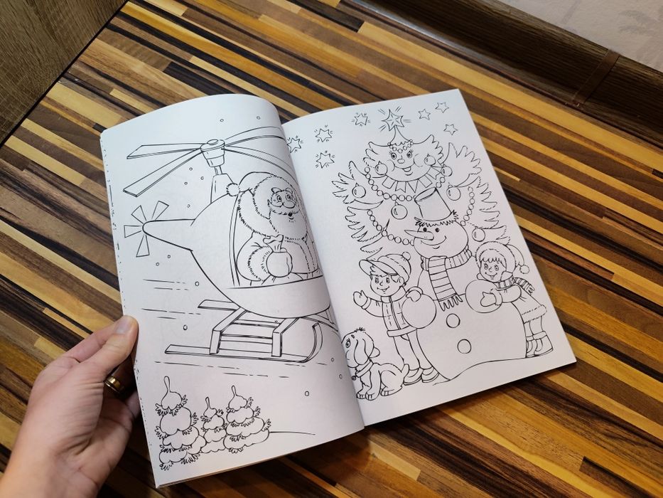 Mega colour kolorowanki świąteczne zimowe różne dla dzieci