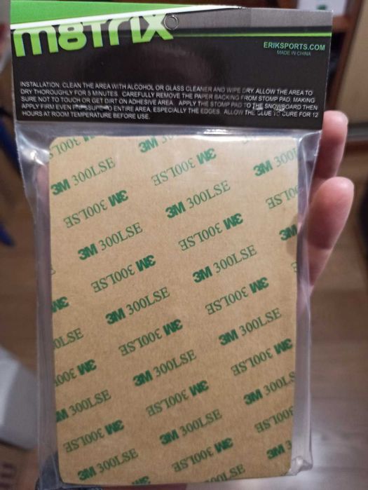 Erik Sports M8trix Matrix Snowboard Stomp Pad, 3.75" x 5.5"