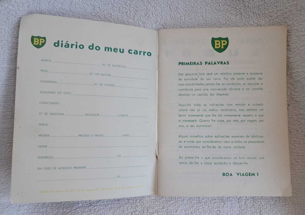 'Diário do Meu Automóvel', da BP