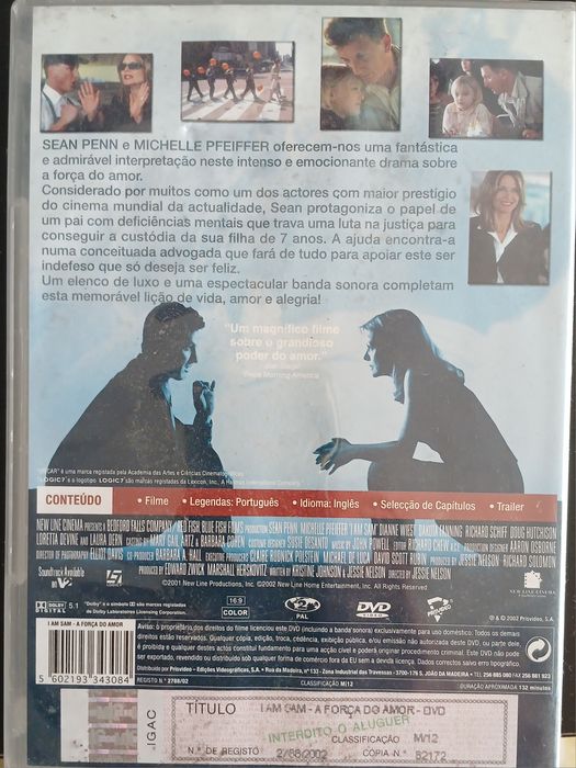 DVD I Am Sam A Força do Amor Sean Penn