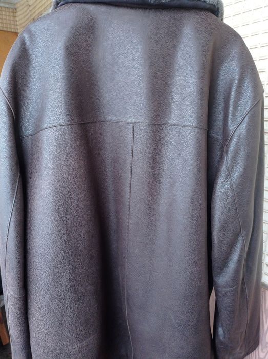 Куртка зимняя кожаная