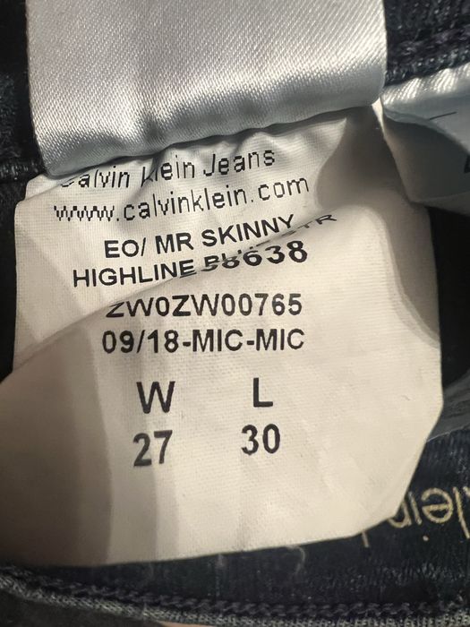 Calvin Klein jeans skinny W27 L30