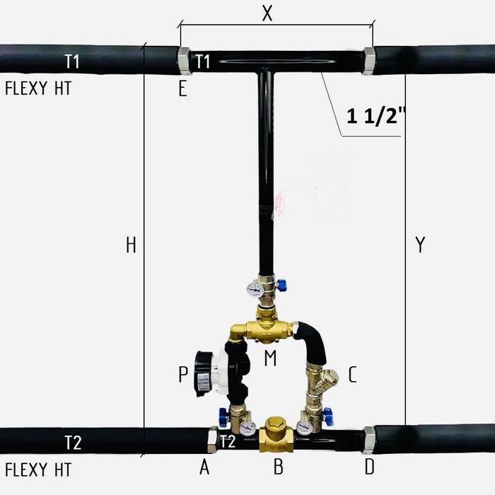 Комплект швидкого підключення котла LADOMIX. HT
