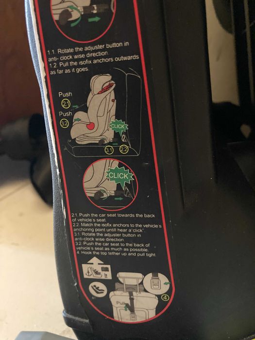 Cadeira Auto Thunder com isofix preta (Grupo 1/2/3)