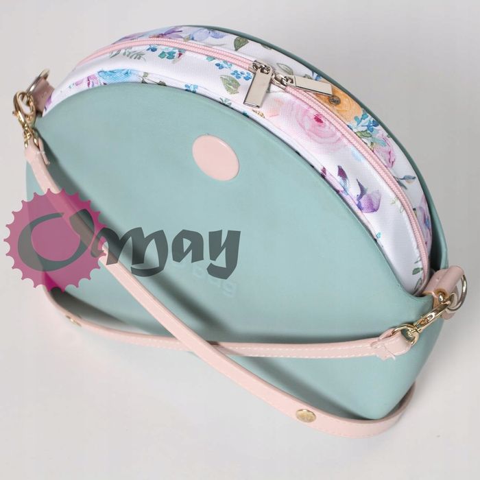 organizer OBAG MOON LIGHT ogród róże pudrowe 2 kieszenie wkład OMAY