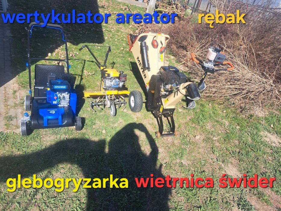 7 dni w tyg Wynajme Rębak rozdrabniacz łuparka do drzewa gałęzi zrębki