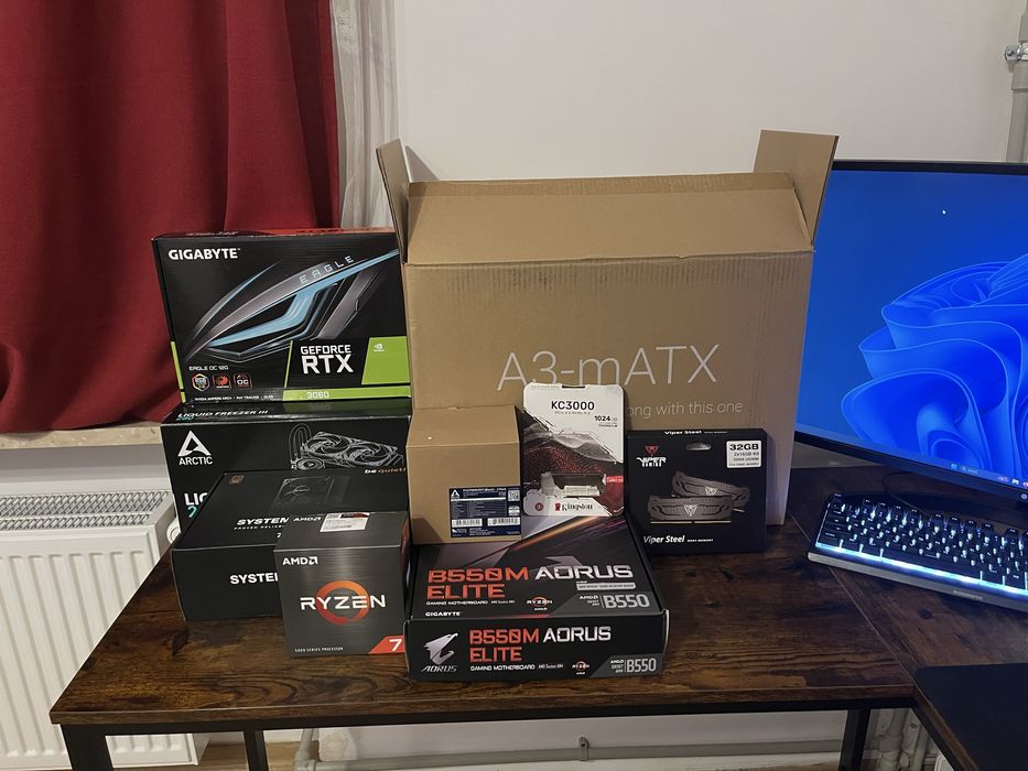 PC setup (PC, Keyboard, Mouse)