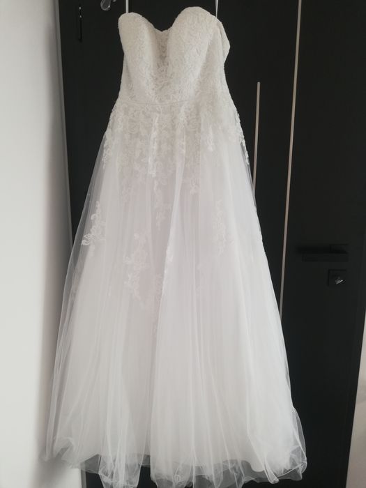 Suknia ślubna biała princessa