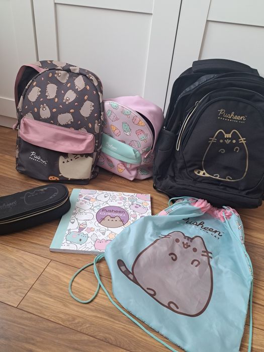 Zestaw pusheen  plecaki