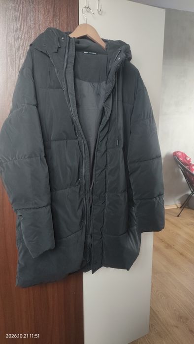 Męska kurtka parka zimowa oversize Zara
