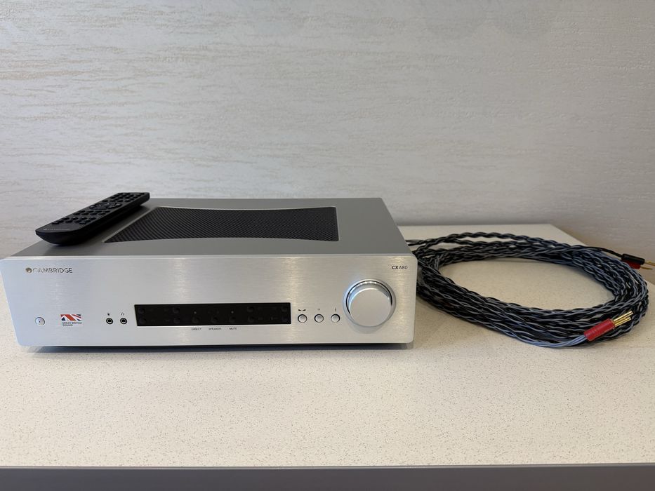 Wzmacniacz Cambridge Audio CXA 80 + Przewody głośnikowe Kimber 4VS 2x3,5m - super stan