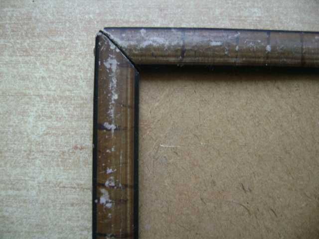 Starocie z PRL Fotografia Ramka przedwojenna na stare zdjęcie 18x12 cm