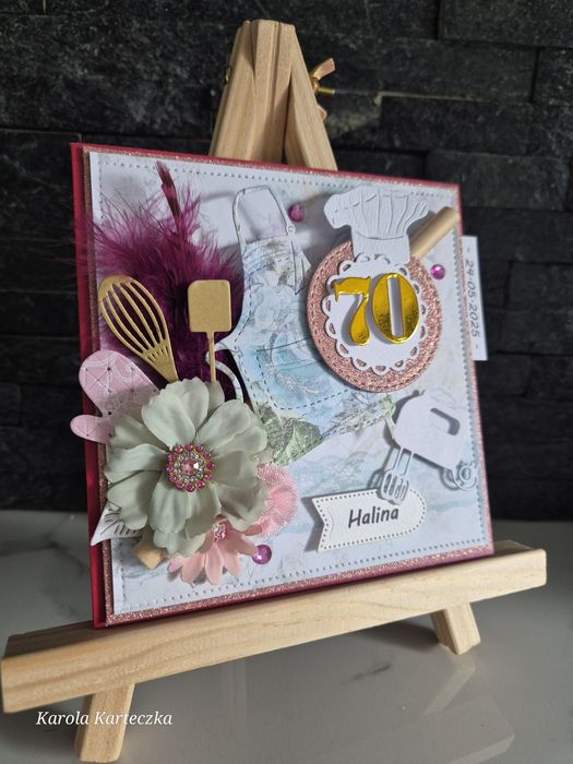 Kartka urodzinowa 40/50/60/70/80 kucharz, kucharka