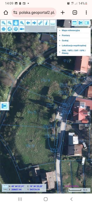 Dzialki budowlane z panorama na miasto