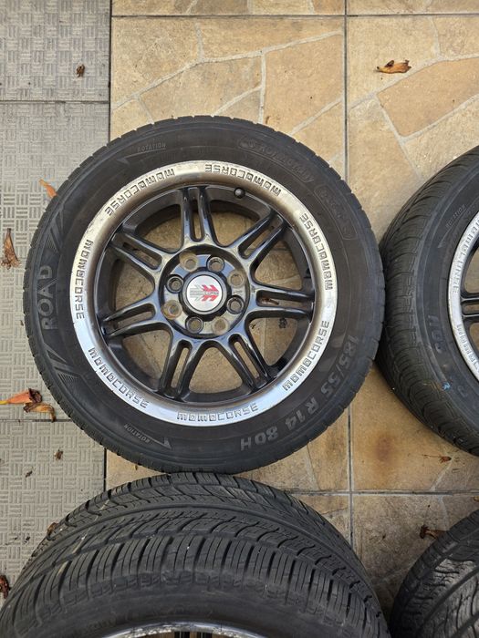 Jantes MOMO Corse 14" dupla furação 4x100 e 4X108