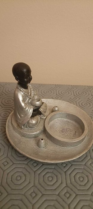 Suporte de vela e de incenso Buda -  bom estado