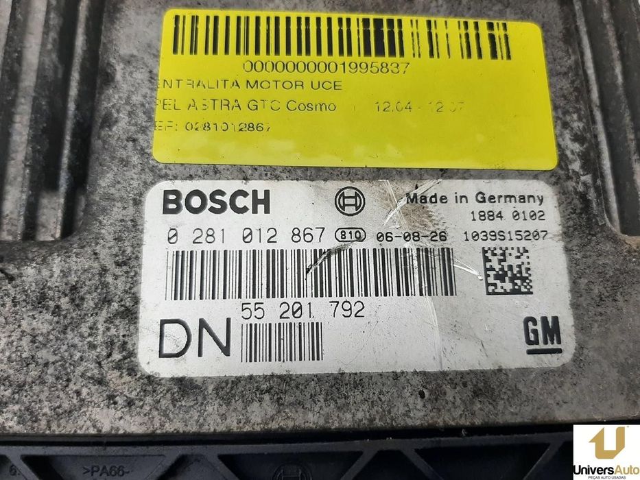 CENTRALINA MOTOR UCE OPEL ASTRA H 2006 -0281012867