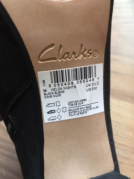 Ботильйони ботинки жіночі Clarks  kelda nights/ натурал. замша (36)