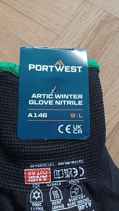 Rękawice robocze ocieplane, rozmiar 9