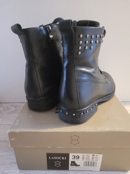 Skórzane botki Lasocki r. 39