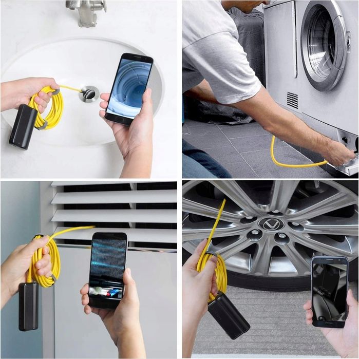 Kamera endoskopowa DEPSTECH 5Mpx HD Wifi 5mb IP67