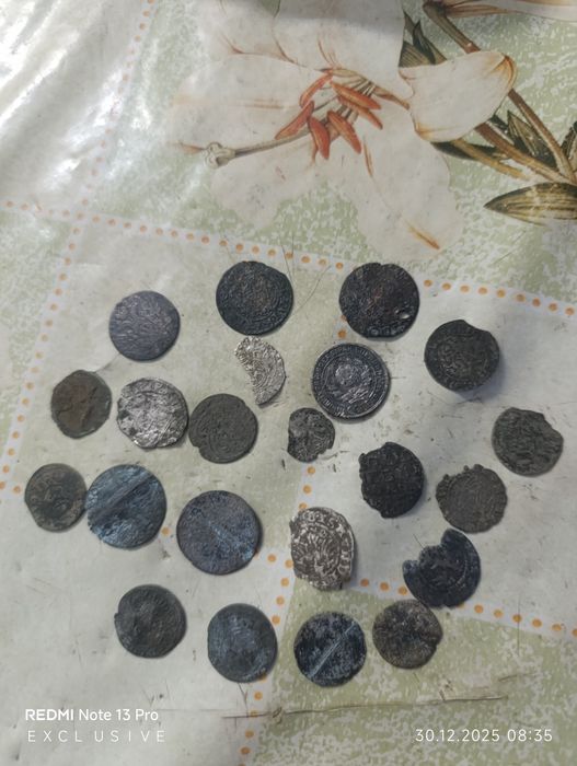 Монети срібні мідні