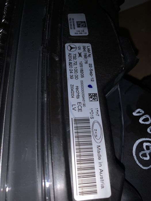 glk x204 фара a2048202439 Intelligent light