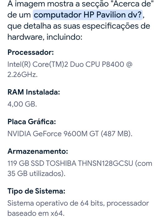 HP Pavilion DV7 portatil