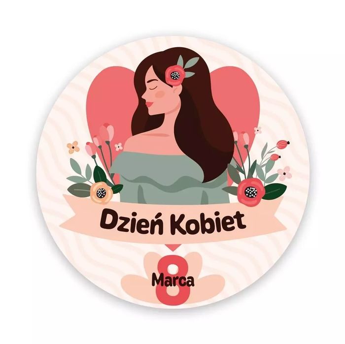 Naklejki Okolicznościowe - Dzień Kobiet 24Szt. Nowy Produkt