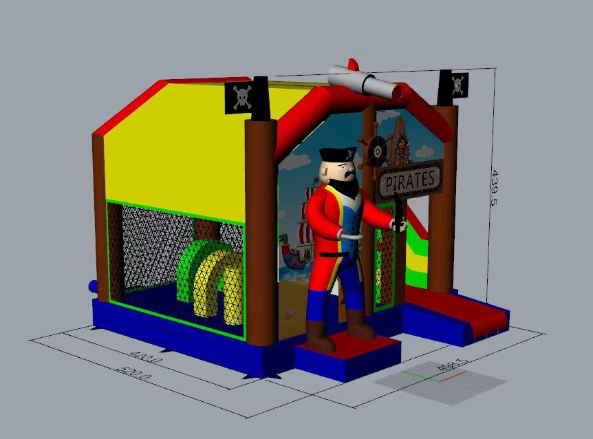 Insuflável casa dos piratas (novo)