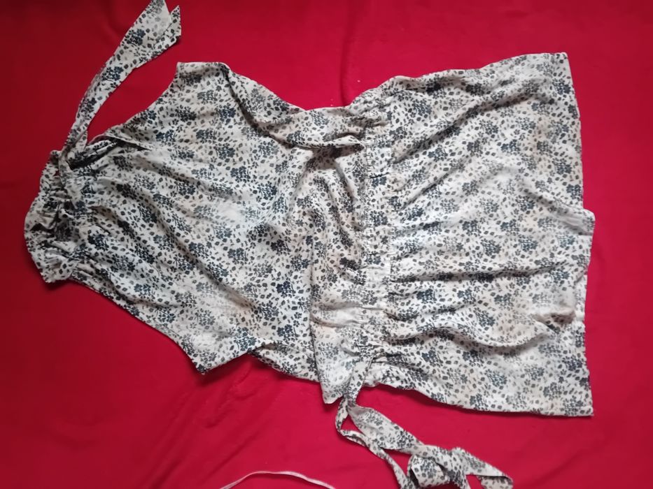 #stille benetton sukienka szara kwiaty S