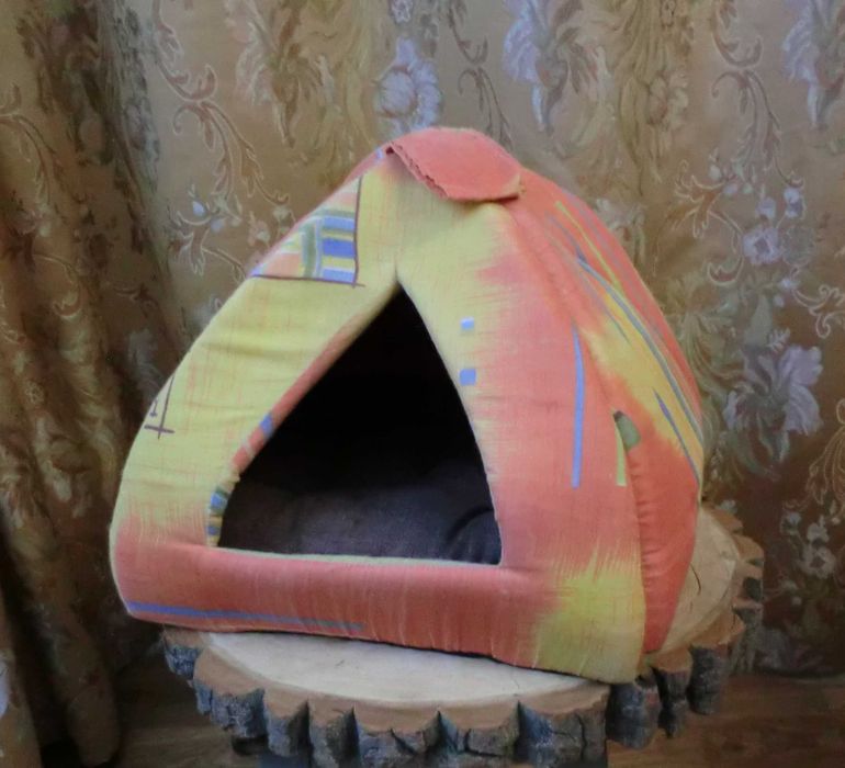Будиночок для кішки собаки домик для кота кошки, лежанка 40х40х37