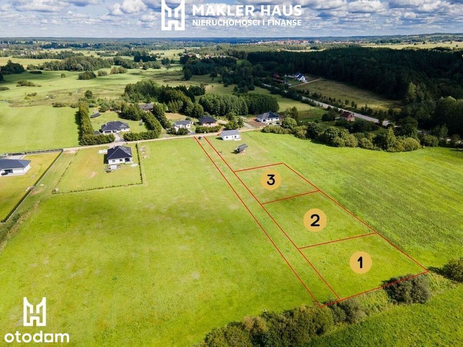 Działki w Kośmidrach