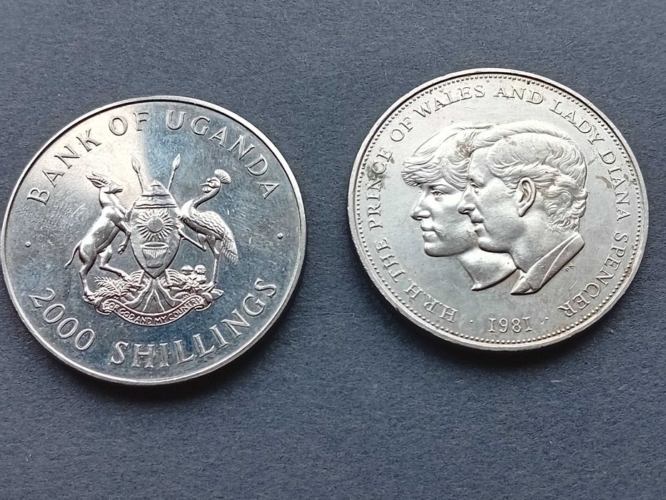 2000 shillings 1947/1997 Elizabeth/Philip e Principe Gales/Lady Diana