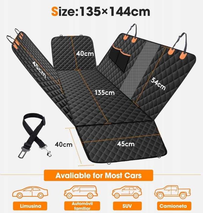 Pokrowiec samochodowy Crossarctic dla psa – wodoodporny i składany