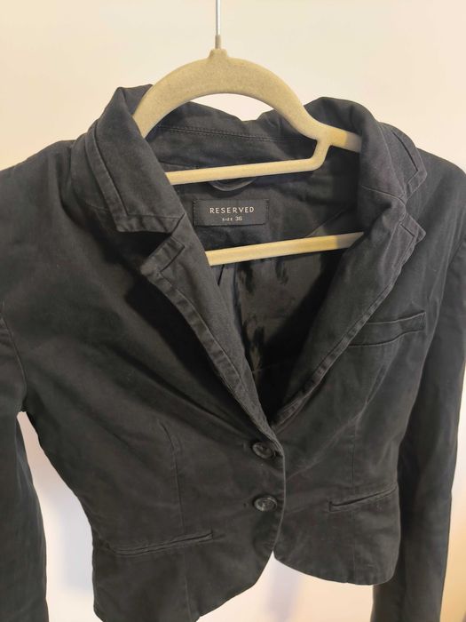 Czarna marynarka Reserved rozmiar 36