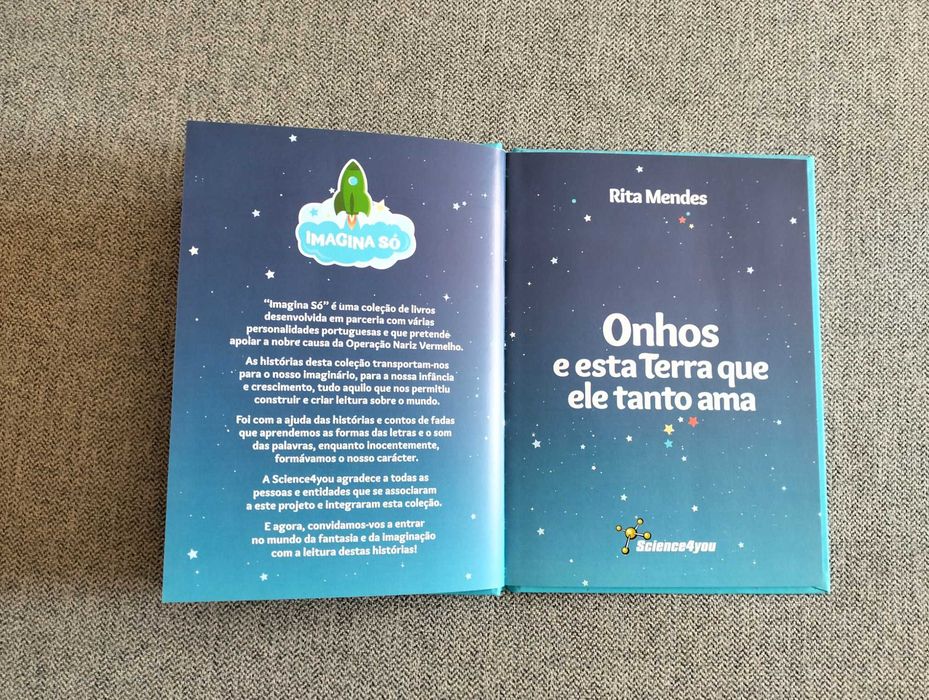 Livro juvenil "Onhos e esta terra que ele tanto ama" de Rita Mendes