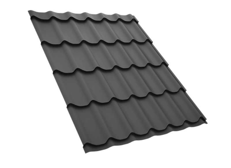 Металочерепиця  Черепиця  Металлочерепица графит
