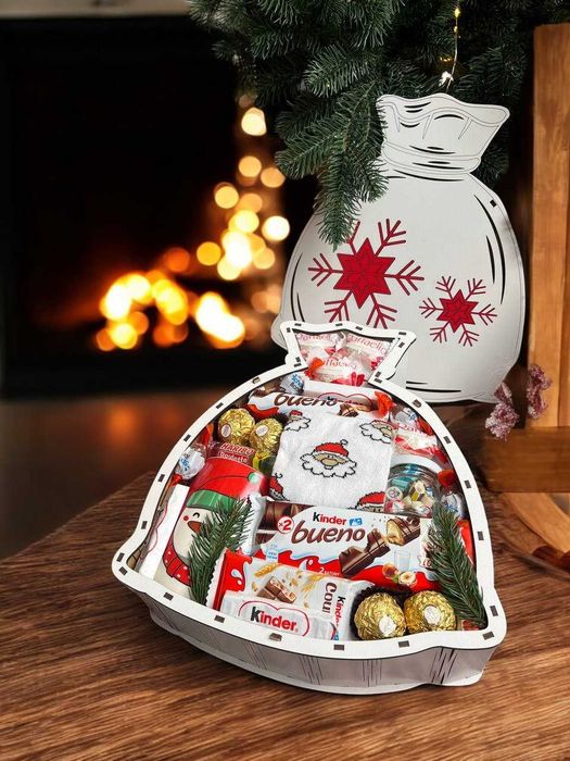 Подарунковий бокс на Новий Рік, Новорічний мішечок, післяплата