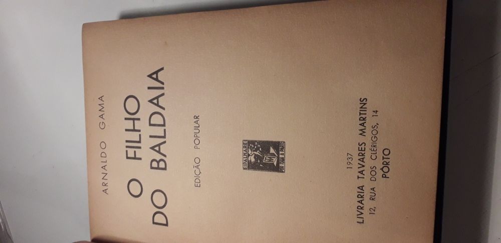 O Filho do Baldaia (1937, Encadernado) Arnaldo Gama