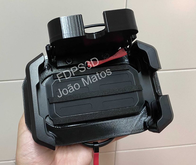 Suporte telemóvel e Racebox mini para volante de kart c/kit Sodi/Birel