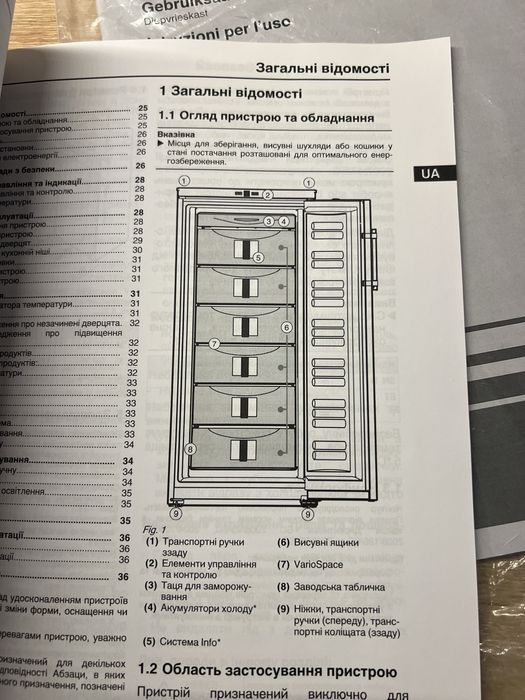 Морозильна камера Лібхер Liebherr