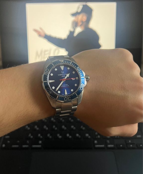 Годинник Certina DS Action Diver 43mm Powermatic 80
