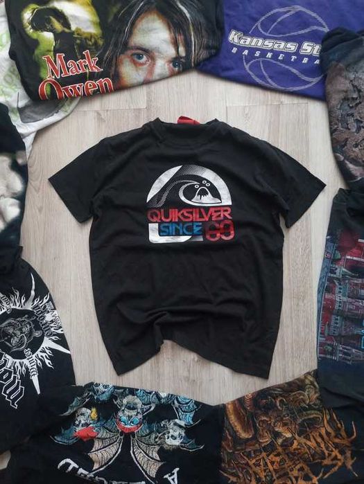 koszulka Quiksilver meska oversize goth meska czarna S