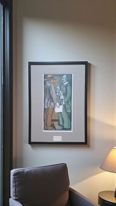 Кольорова літографія "Фауст і Мефістофель".  Annette Ziegler