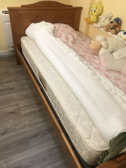 CAMA SOLTEIRO COM COLCHAO INCLUIDO