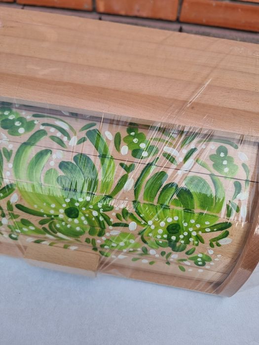 Дерев'яні хлібниці ручної роботи хлібниці розмальовані